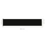 Black retractable garden side awning 117x600 cm by vidaXL, Umbrellas - Ref: Foro24-317946, Price: 104,27 €, Discount: %