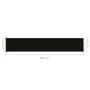 Black retractable garden side awning 117x600 cm by vidaXL, Umbrellas - Ref: Foro24-317946, Price: 101,71 €, Discount: %