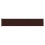 Retractable brown garden side awning 117x600 cm by vidaXL, Umbrellas - Ref: Foro24-317951, Price: 103,10 €, Discount: %