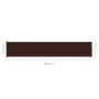 Retractable brown garden side awning 117x600 cm by vidaXL, Umbrellas - Ref: Foro24-317951, Price: 100,61 €, Discount: %