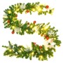 Weihnachtsgirlande mit LED-Lichtern, grünes PVC, 2,7 m von vidaXL, Weihnachtsbeleuchtung - Ref: Foro24-320971, Preis: 17,76 €...