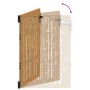 Puerta de jardín acero corten diseño bambú 85x125 cm
