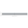 Retractable side awning for patio anthracite gray 140x1200 cm by vidaXL, Umbrellas - Ref: Foro24-313389, Price: 113,98 €, Dis...
