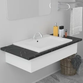 Einbaubecken aus weißer Keramik 61x39,5x18,5 cm von vidaXL, Sinkt - Ref: Foro24-145061, Preis: 125,11 €, Rabatt: %