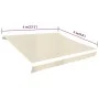 Cream white canvas awning 4x3 m (without structure) by vidaXL, Awnings - Ref: Foro24-141014, Price: 54,20 €, Discount: %