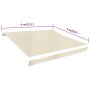 Cremeweiße Segeltuchmarkise 4x3 m (ohne Struktur) von vidaXL, Markisen - Ref: Foro24-141014, Preis: 57,93 €, Rabatt: %