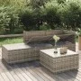 4-teiliges Gartenmöbel-Set und graue synthetische Rattankissen von vidaXL, Outdoor-Sofas - Ref: Foro24-318676, Preis: 358,93 ...