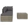4-piece garden furniture set and gray synthetic rattan cushions by vidaXL, Outdoor sofas - Ref: Foro24-318676, Price: 358,93 ...