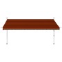 Retractable manual awning in orange and brown, 400 cm. by vidaXL, Awnings - Ref: Foro24-145840, Price: 93,86 €, Discount: %