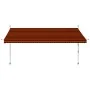 Retractable manual awning in orange and brown, 400 cm. by vidaXL, Awnings - Ref: Foro24-145840, Price: 95,89 €, Discount: %
