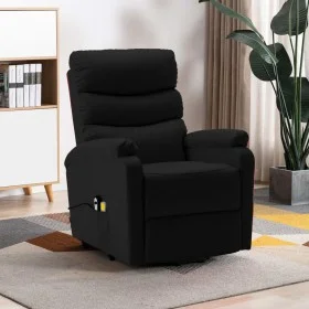 Sillón de masaje elevable cuero sintético negro de vidaXL, Sillones de masaje eléctricos - Ref: Foro24-321283, Precio: 414,32...