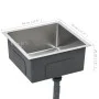 Handgefertigte Küchenspüle aus Edelstahl von vidaXL, Sinkt - Ref: Foro24-145077, Preis: 80,30 €, Rabatt: %