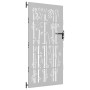 Puerta de jardín acero corten diseño bambú 85x175 cm