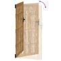 Puerta de jardín acero corten diseño bambú 85x175 cm