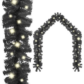 Guirnalda de Navidad con luces LED negro 20 m de vidaXL, Luces de Navidad - Ref: Foro24-329191, Precio: 48,02 €, Descuento: %