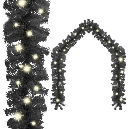 Weihnachtsgirlande mit schwarzen LED-Lichtern 20 m von vidaXL, Weihnachtsbeleuchtung - Ref: Foro24-329191, Preis: 47,64 €, Ra...