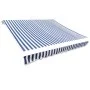 Blue and white canvas awning 4x3 m (without structure) by vidaXL, Awnings - Ref: Foro24-141011, Price: 53,93 €, Discount: %