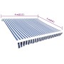 Blau-weiße Markise 4x3 m (ohne Aufbau) von vidaXL, Markisen - Ref: Foro24-141011, Preis: 52,18 €, Rabatt: %