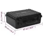 Tragbares Flightcase PP schwarz 47x36x18 cm von vidaXL, Kamerataschen und -koffer - Ref: Foro24-51796, Preis: 66,99 €, Rabatt: %