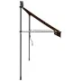 Retractable manual awning with orange and brown LED lights, 300 cm. by vidaXL, Awnings - Ref: Foro24-145880, Price: 98,83 €, ...