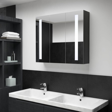 Mueble de baño con espejo LED 89x14x62 cm by vidaXL, bathroom vanities - Ref: Foro24-325544, Price: 135,06 €, Discount: %