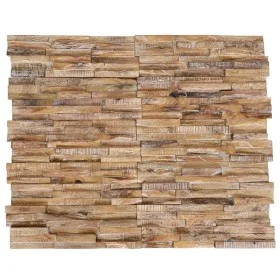 3D wall covering panels 10 pcs teak wood 1.01 m² by vidaXL, Wall covering - Ref: Foro24-326177, Price: 79,52 €, Discount: %