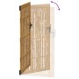 Puerta de jardín acero corten diseño bambú 85x200 cm
