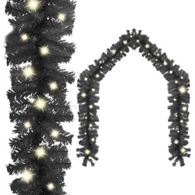 Guirnalda de Navidad con luces LED negro 10 m de vidaXL, Luces de Navidad - Ref: Foro24-329190, Precio: 38,25 €, Descuento: %
