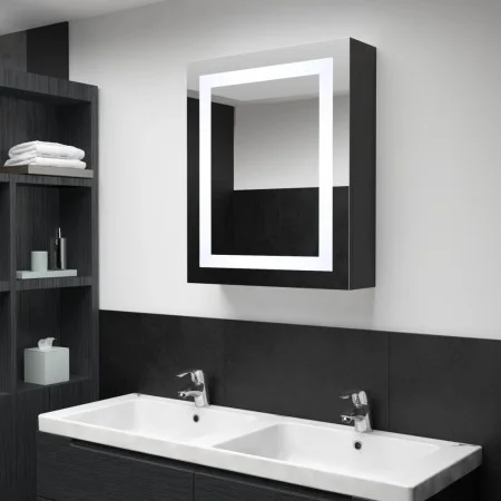 Mueble de baño con espejo LED 50x13x70 cm de vidaXL, Tocadores de baño - Ref: Foro24-325543, Precio: 131,83 €, Descuento: %