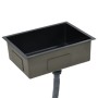 Handgefertigte Küchenspüle aus schwarzem Edelstahl von vidaXL, Sinkt - Ref: Foro24-145084, Preis: 155,28 €, Rabatt: %