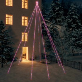 Luces árbol Navidad interior/exterior 1300 LED colores 8 m