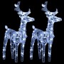 Weihnachts-Rentier, 2er-Pack, 80 LEDs, kaltweißes Acryl von vidaXL, Weihnachtsbeleuchtung - Ref: Foro24-342679, Preis: 68,17 ...