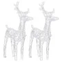 Weihnachts-Rentier, 2er-Pack, 80 LEDs, kaltweißes Acryl von vidaXL, Weihnachtsbeleuchtung - Ref: Foro24-342679, Preis: 66,93 ...