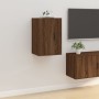 Mueble para TV de pared roble marrón 40x34,5x60 cm