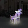 Renos de Navidad 2 unidades 80 LED acrílico multicolor de vidaXL, Luces de Navidad - Ref: Foro24-342681, Precio: 64,38 €, Des...