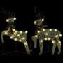 Renos de Navidad 2 unidades 40 LED dorado de vidaXL, Luces de Navidad - Ref: Foro24-342683, Precio: 51,22 €, Descuento: %