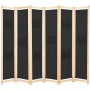 Divider screen with 6 black fabric panels 240x170x4 cm by vidaXL, Room dividers - Ref: Foro24-248186, Price: 79,65 €, Discoun...
