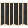 Trennwand mit 6 schwarzen Stoffbahnen 240x170x4 cm von vidaXL, Raumteiler - Ref: Foro24-248186, Preis: 81,26 €, Rabatt: %