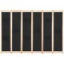 Trennwand mit 6 schwarzen Stoffbahnen 240x170x4 cm von vidaXL, Raumteiler - Ref: Foro24-248186, Preis: 81,26 €, Rabatt: %