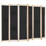 Divider screen with 6 black fabric panels 240x170x4 cm by vidaXL, Room dividers - Ref: Foro24-248186, Price: 79,65 €, Discoun...