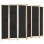 Trennwand mit 6 schwarzen Stoffbahnen 240x170x4 cm von vidaXL, Raumteiler - Ref: Foro24-248186, Preis: 81,26 €, Rabatt: %
