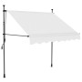 Manual retractable awning with cream LED 150 cm by vidaXL, Awnings - Ref: Foro24-145870, Price: 66,50 €, Discount: %