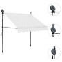 Manual retractable awning with cream LED 150 cm by vidaXL, Awnings - Ref: Foro24-145870, Price: 66,50 €, Discount: %