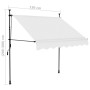 Manuell einziehbare Markise mit cremefarbener LED 150 cm von vidaXL, Markisen - Ref: Foro24-145870, Preis: 66,50 €, Rabatt: %
