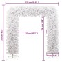 Árbol de Navidad en arco blanco 240 cm