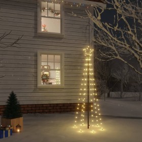 Árbol de Navidad con pincho 108 LED blanco cálido 180 cm