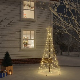 Árbol de Navidad con pincho 200 LED blanco cálido 180 cm