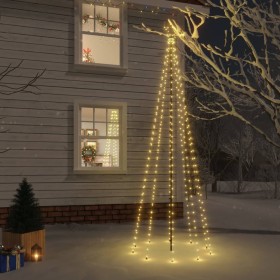 Árbol de Navidad con pincho 310 LED blanco cálido 300 cm