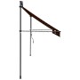 Retractable manual awning with orange and brown LED lights, 400 cm. by vidaXL, Awnings - Ref: Foro24-145882, Price: 128,73 €,...