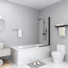 Mampara de ducha ESG negro 68x130 cm de vidaXL, Puertas de ducha - Ref: Foro24-147192, Precio: 144,49 €, Descuento: %
